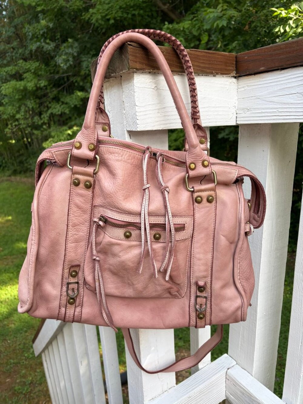 Lusher Fringe Hobo Satchel Bag EUC - Picture 7 of 8
